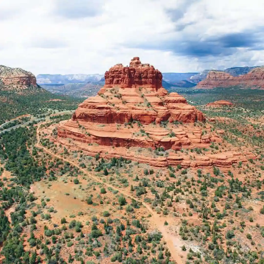 Bell Rock vortex refers to a prominent red rock formation in Sedona, Arizona, that is believed to be a powerful site of earth energy