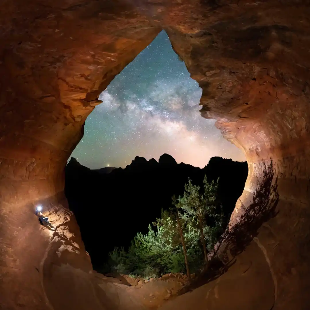 Birthing Cave Hiking at night