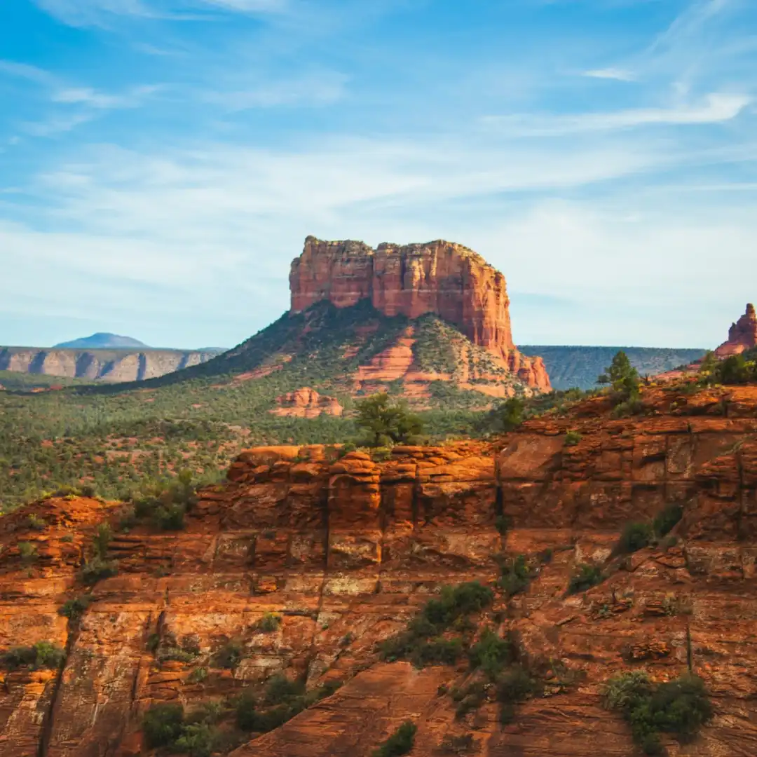 Courthouse Butte is a butte just north of the Village of Oak Creek, Arizona, United States, south of Sedona in Yavapai County